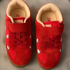 Zara Hello Kitty Vibrant Red Kids Sneakers